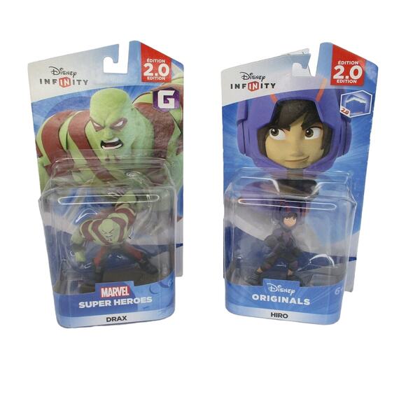 Disney Other - Lot 2 Disney Infinity Marvel 2.0 Drax and Hiro BRAND NEW